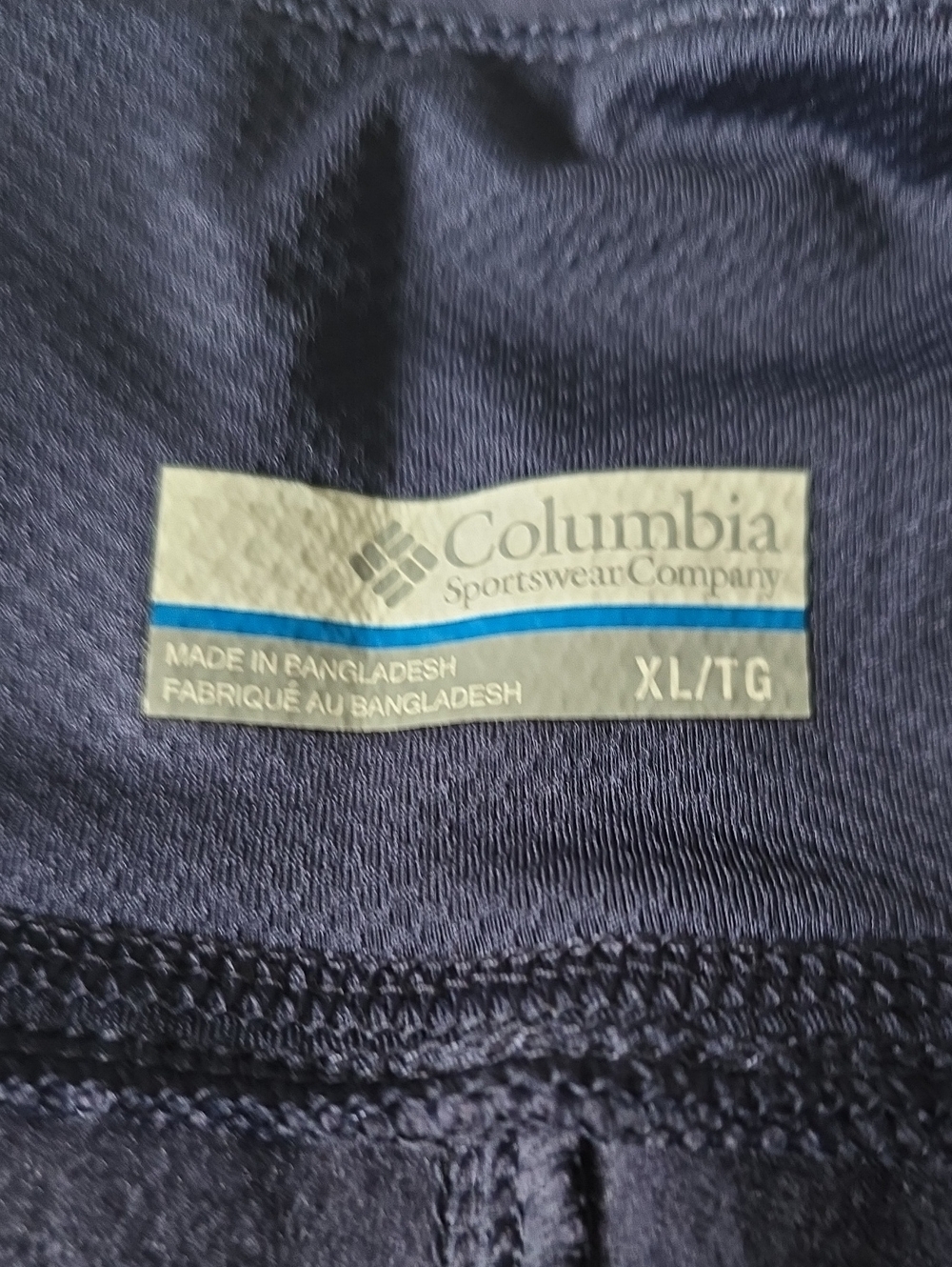 Columbia Navy Performance Pants Navy Blue - Picture 3 of 5